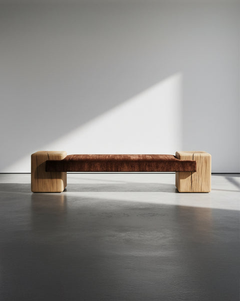 Coexist Bench Redux in Solid Oak – Slash Objects